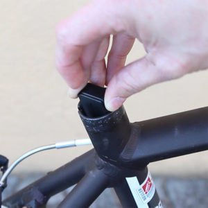 Swisstrack GPS bicycle tracker installation